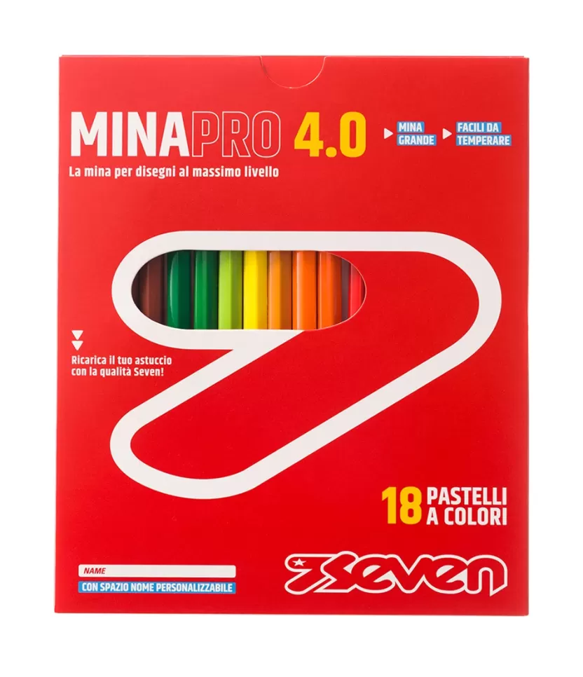 Minapro 4.0 | Seven 18 Pastelli A Colori ® Minapro 4.0