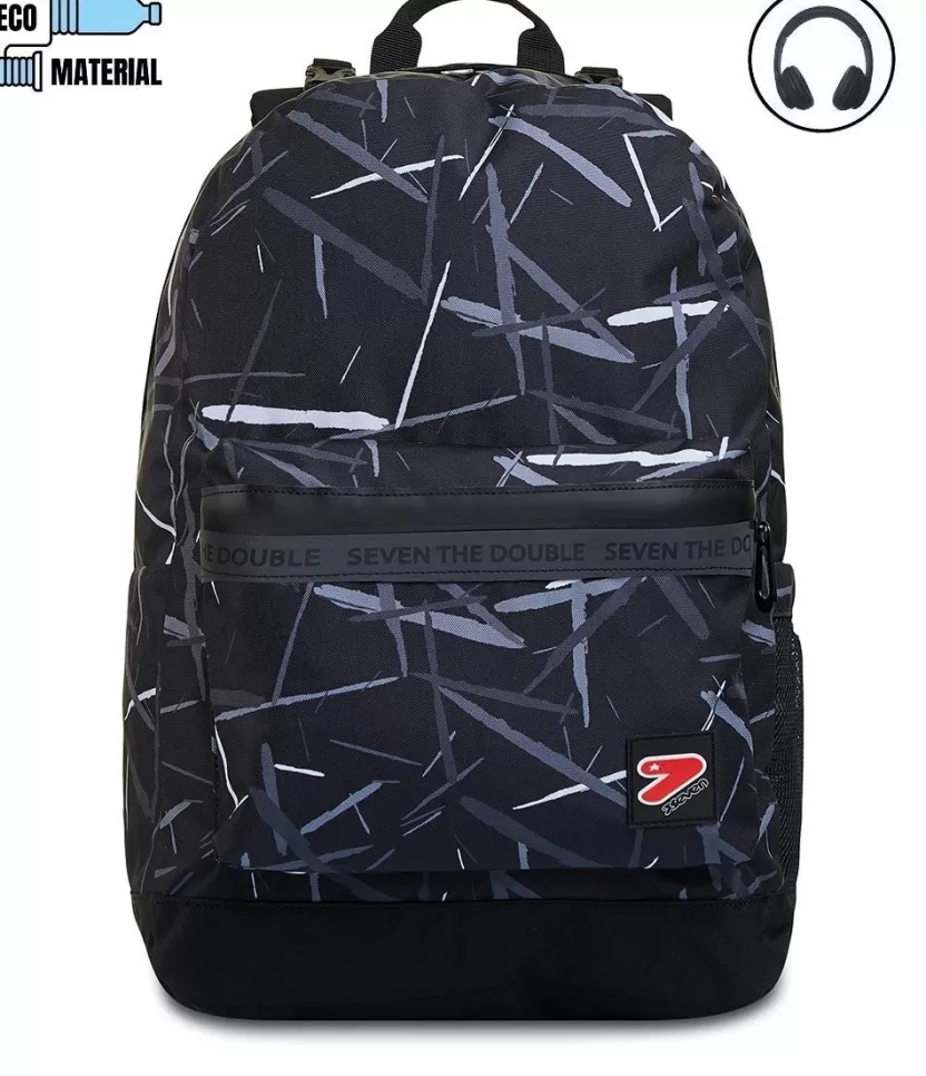 Zaini Reversibili | Seven Zaino ® Reversibile Con Cuffie - The Double Light Bar