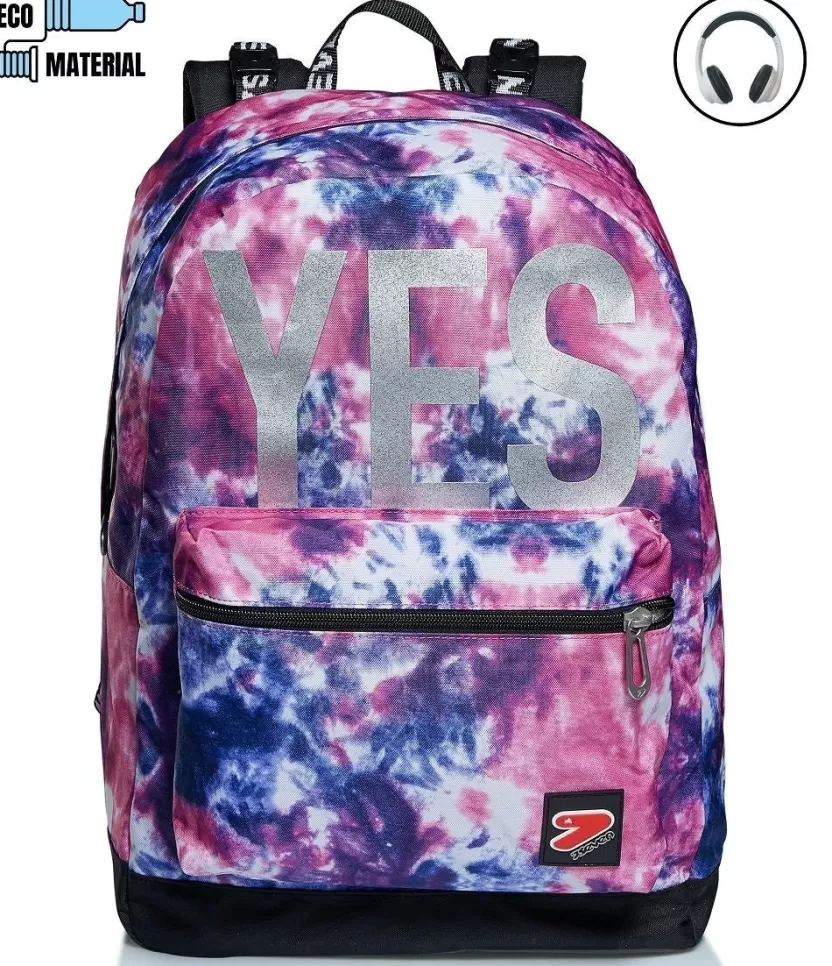 Zaini Reversibili | Seven Zaino ® Reversibile Con Cuffie - The Double Tye And Dye Girl