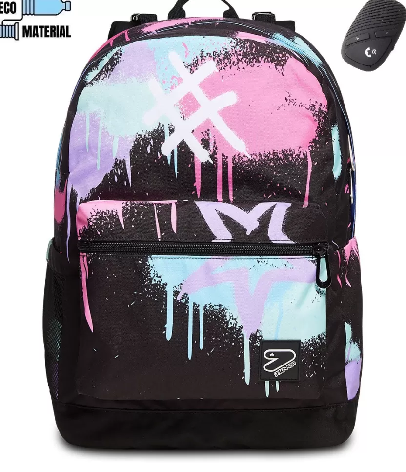 Zaini Reversibili | Seven Zaino ® Reversibile Con Dispositivo Wireless - The Double Music A