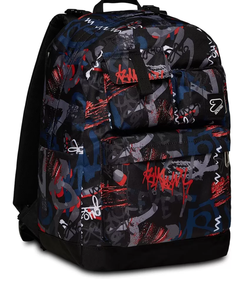 Zaini Reversibili | Seven Zaino ® Reversibile Pockets Con Earphones Wireless - The Double W